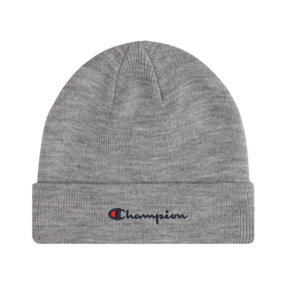 Champion Men's Gray Classic Logo Beanie Unisex Style