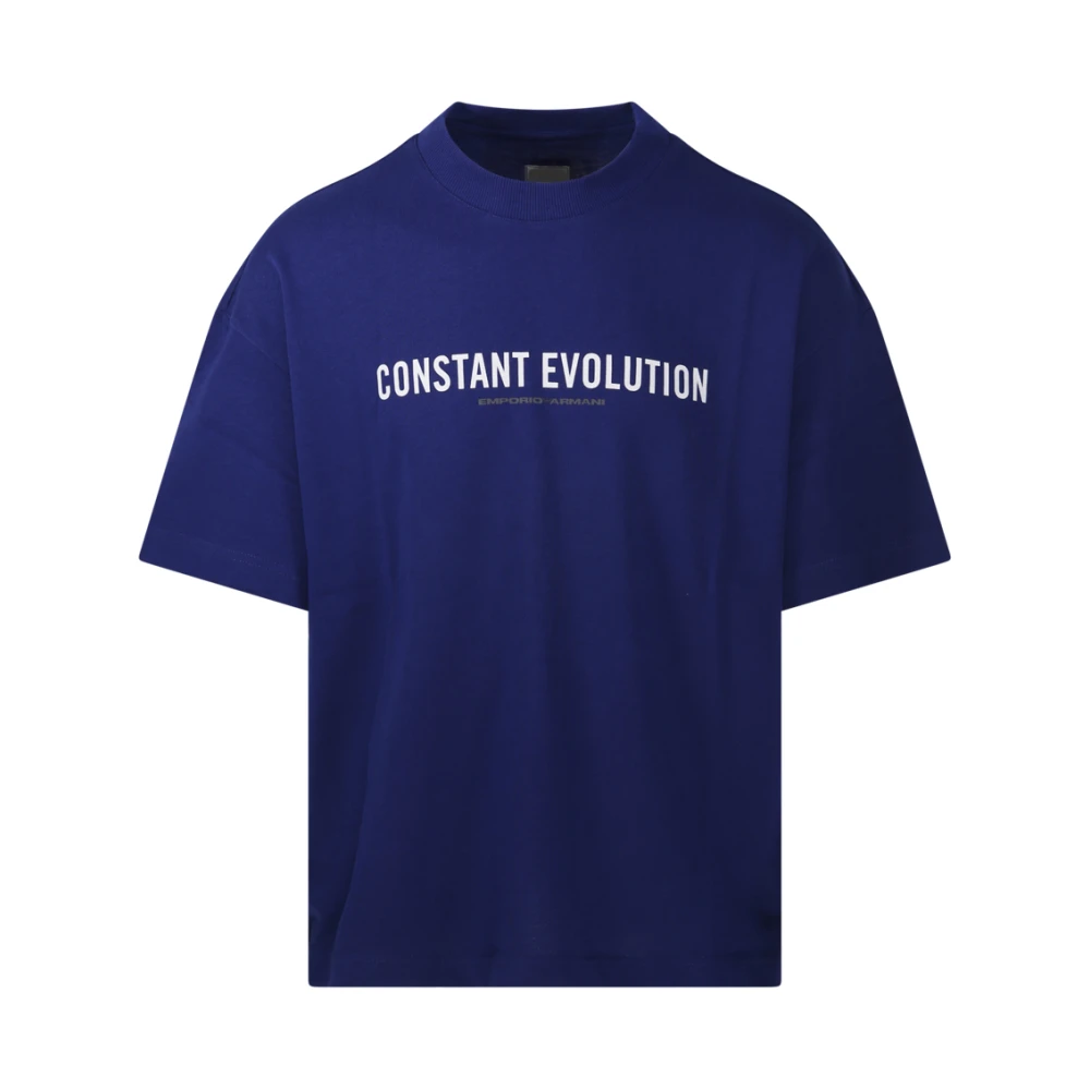 Emporio Armani Blauwe Nacht T-Shirt Blue Heren