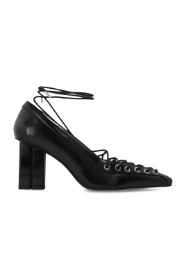 Lace Up Butterfly High Pump