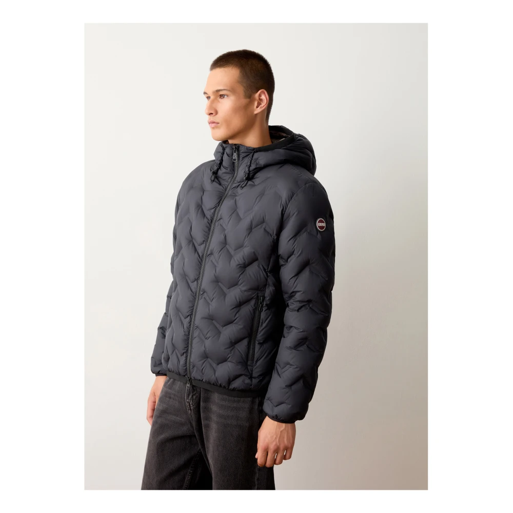 Colmar Zwarte winterjas met ritssluiting Black Heren