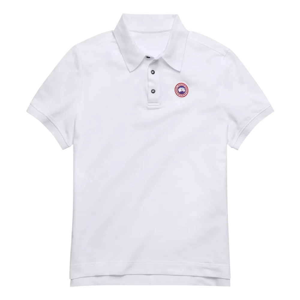 Canada Goose Men's White Beckley Polo - Polo Shirts - S - Tops
