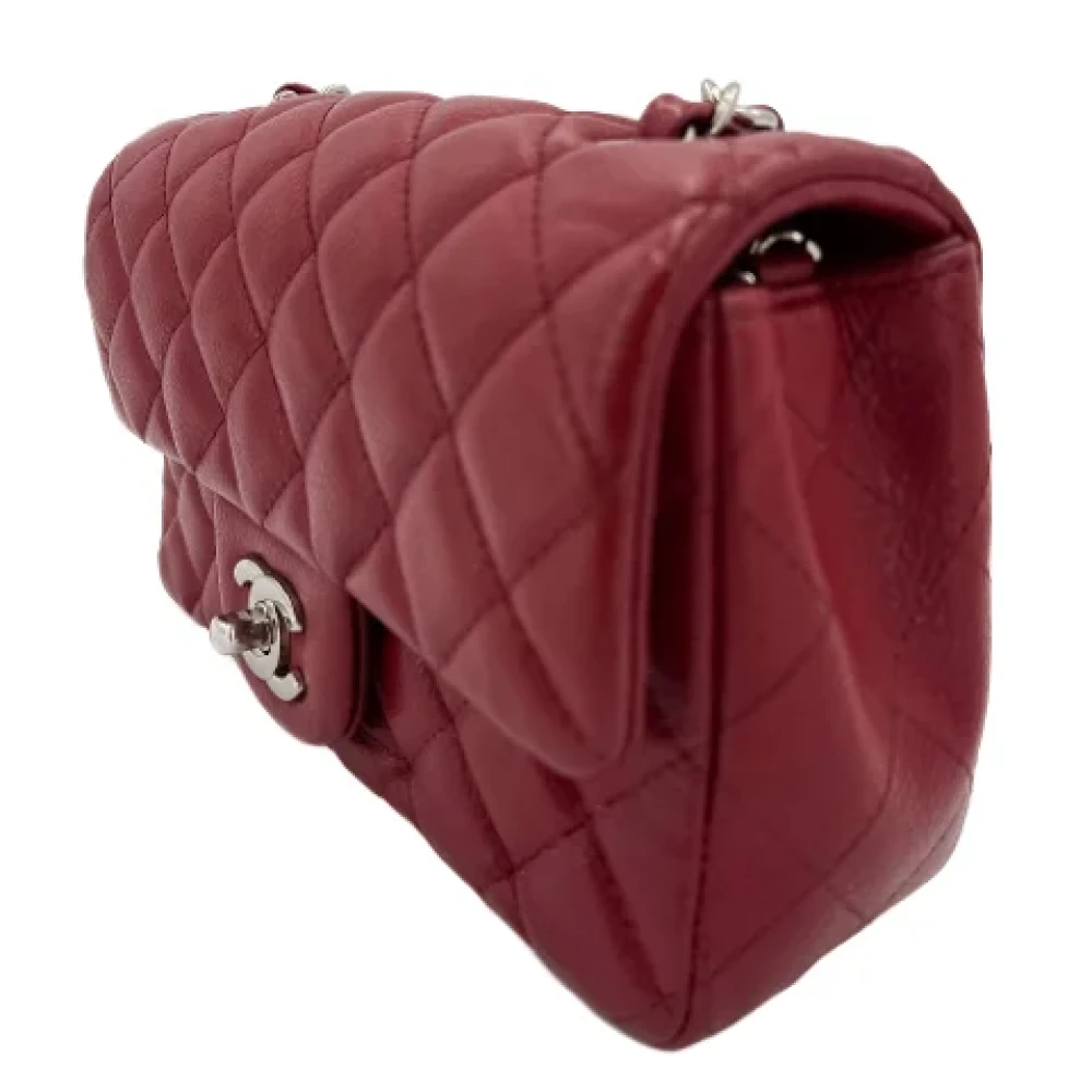 Chanel Vintage Pre-owned Leather chanel-bags Red Dames
