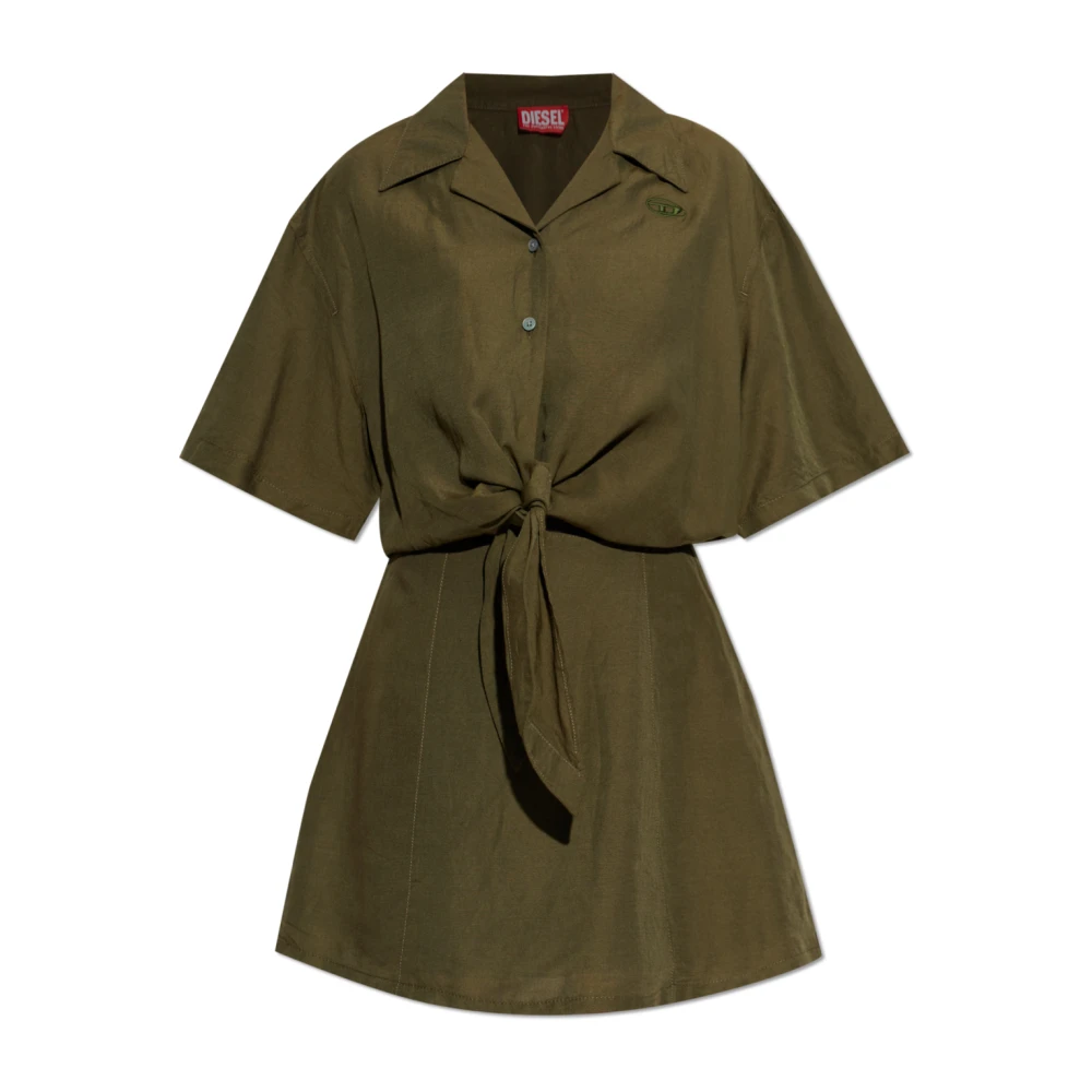 Diesel Femme Vert - D-Stall Dress - Robes - Taille: 36 Fr