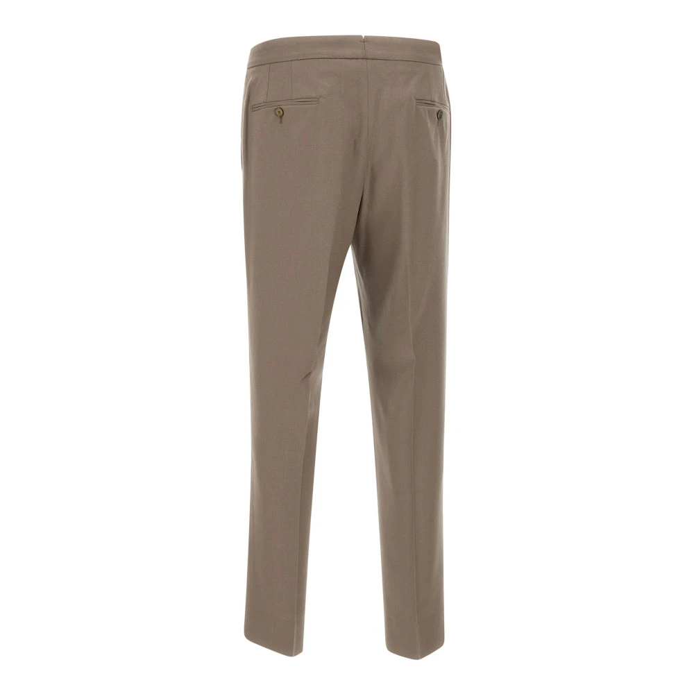 Briglia Wol & Kasjmier Flanellen Broek Brown Heren
