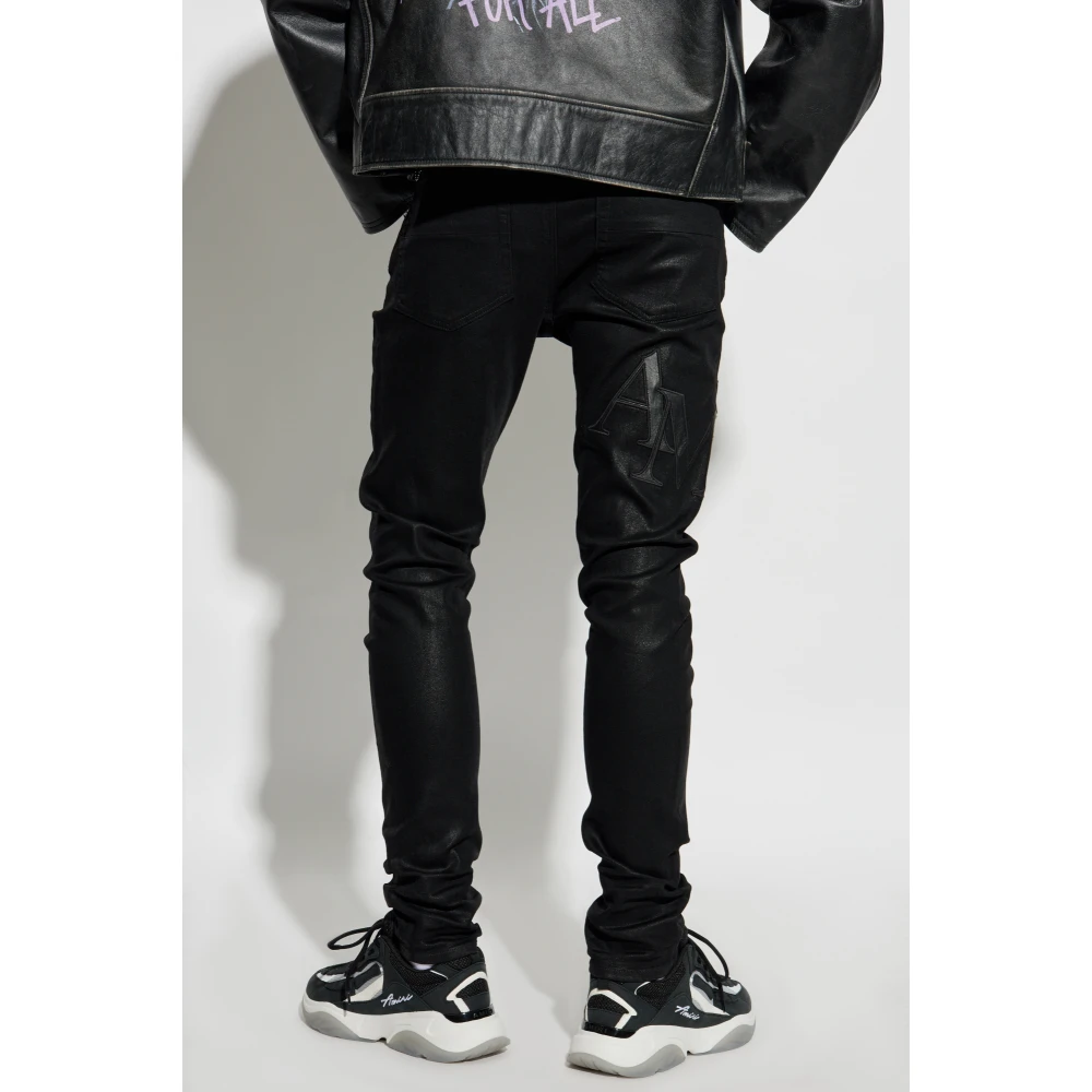 Amiri Jeans met logo Black Heren