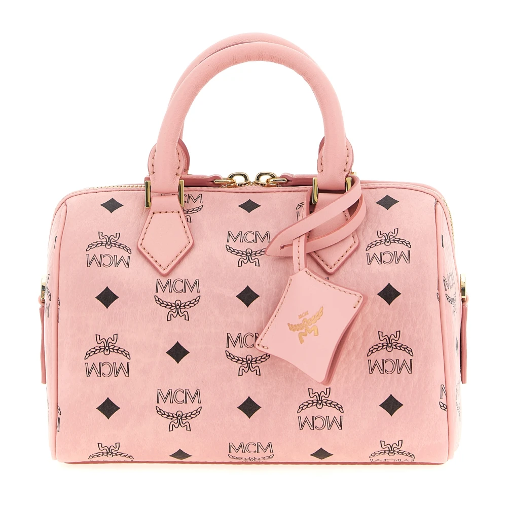 Mcm Women's Pink Handbags, One Size, Ella Boston Bag