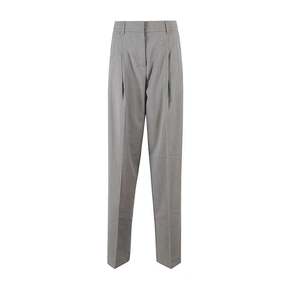 Remain Birger Christensen Stijlvolle Wide Leg Broek Gray Dames