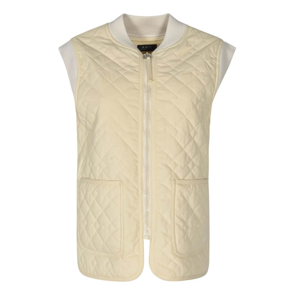 A.p.c. - Jackets > Vests - Beige - A.p.c. - Modalova