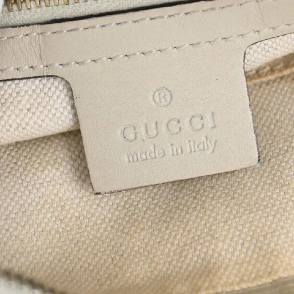 Gucci Vintage Pre-owned Canvas gucci-bags Beige Dames