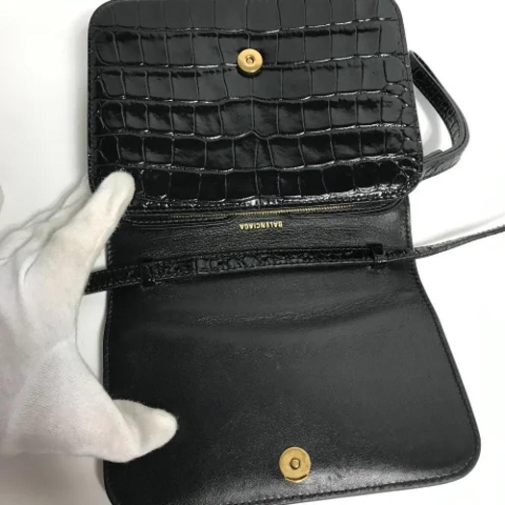 Balenciaga Vintage Pre-owned Leather shoulder-bags Black Dames