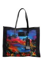grafische-print-top-handvat-tote-tas