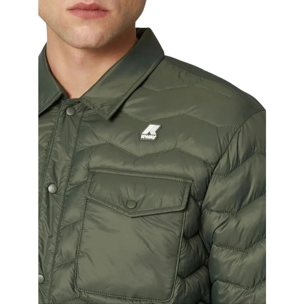 K-way Groene Eco Warm Jas Green Heren
