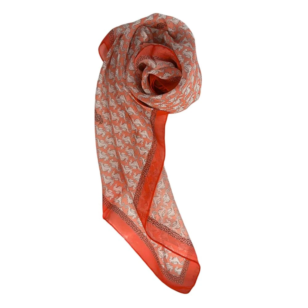 Borbonese Damen Multicolor Seidenes Halstuch Im Carré-Format