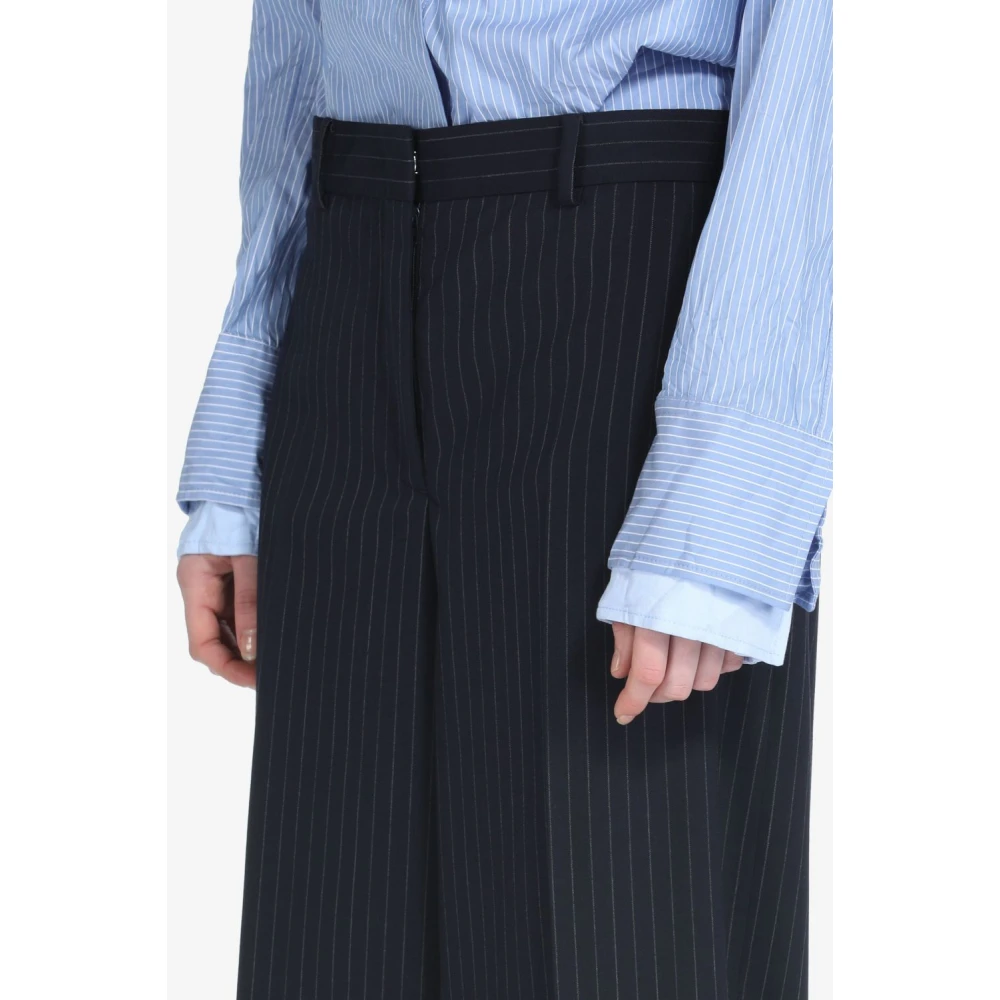 N21 Blauwe op maat gemaakte wijde broek Blue Dames