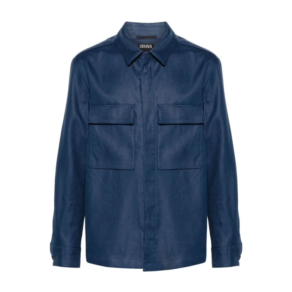 Ermenegildo Zegna Casual Overshirt i Olika Färger Blue, Herr