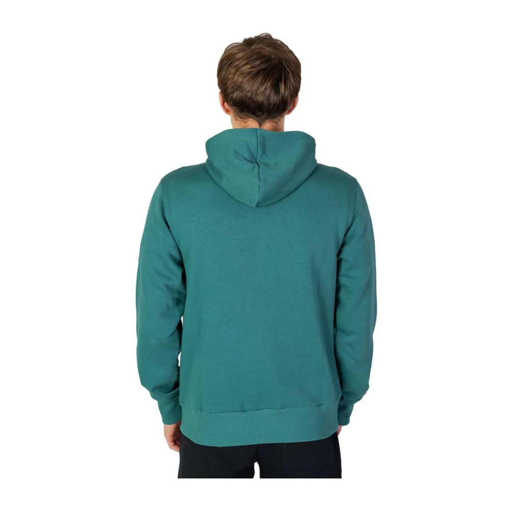 New Balance Katoenen Hoodie Trui Green Heren