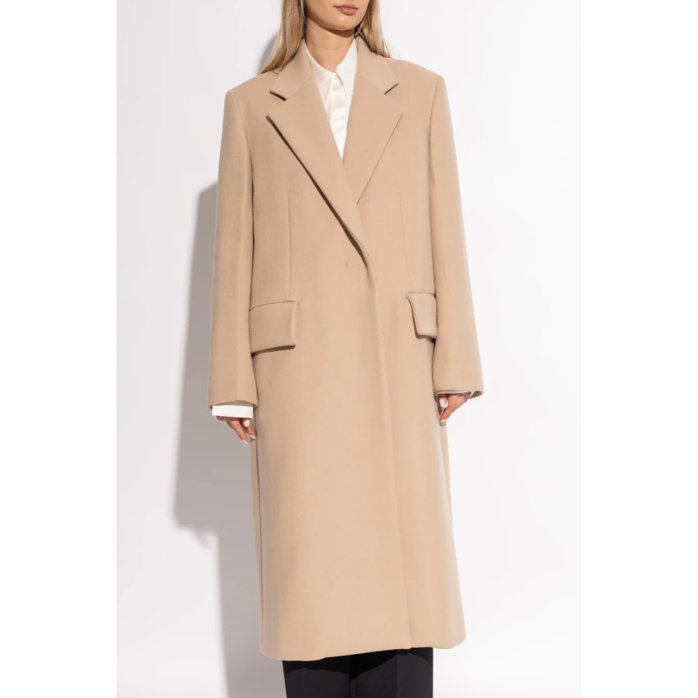 Jil Sander Wollen jas Beige Dames