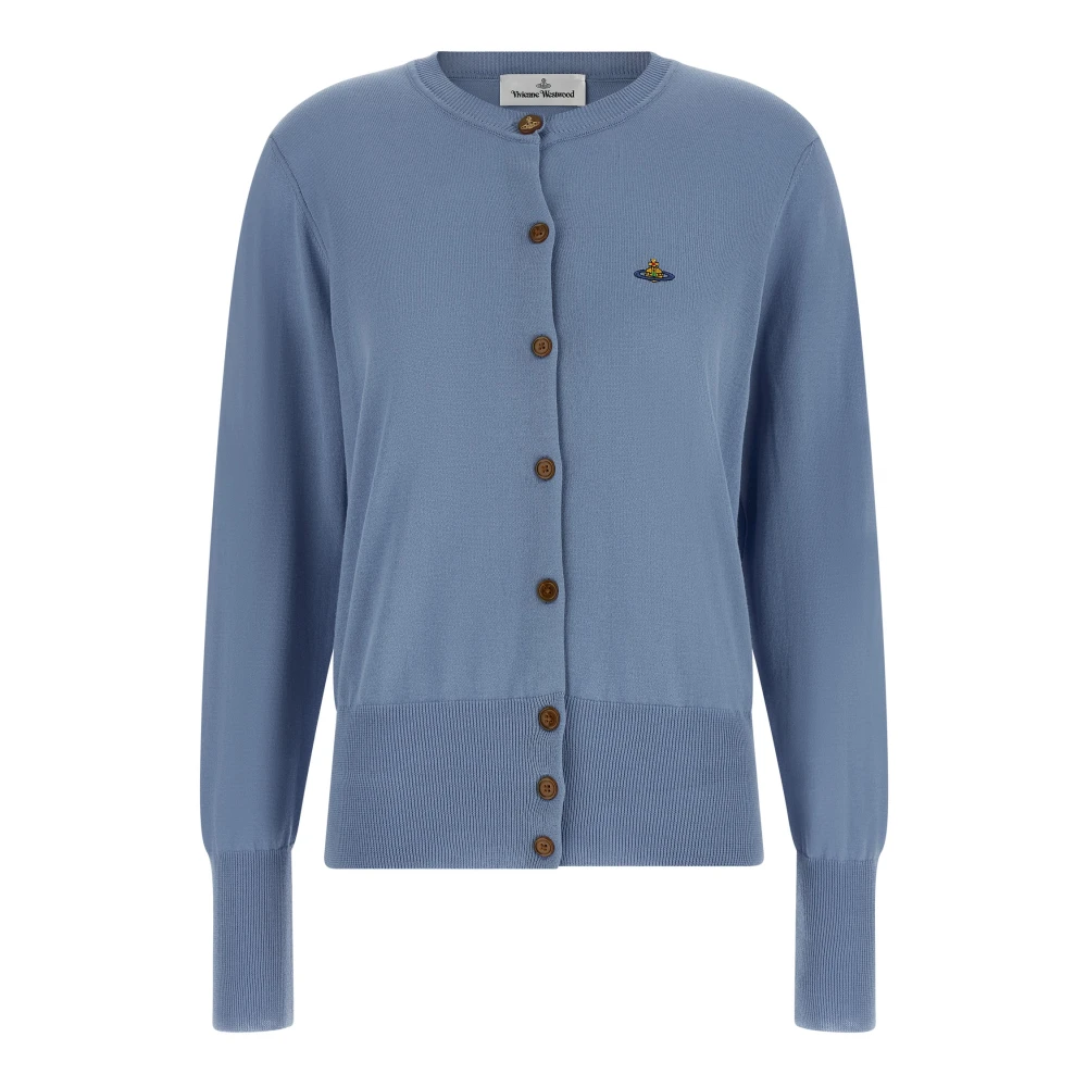 Vivienne Westwood Women's Blue Bea Cotton Cardigan - Cardigans - Xs - Knitwear