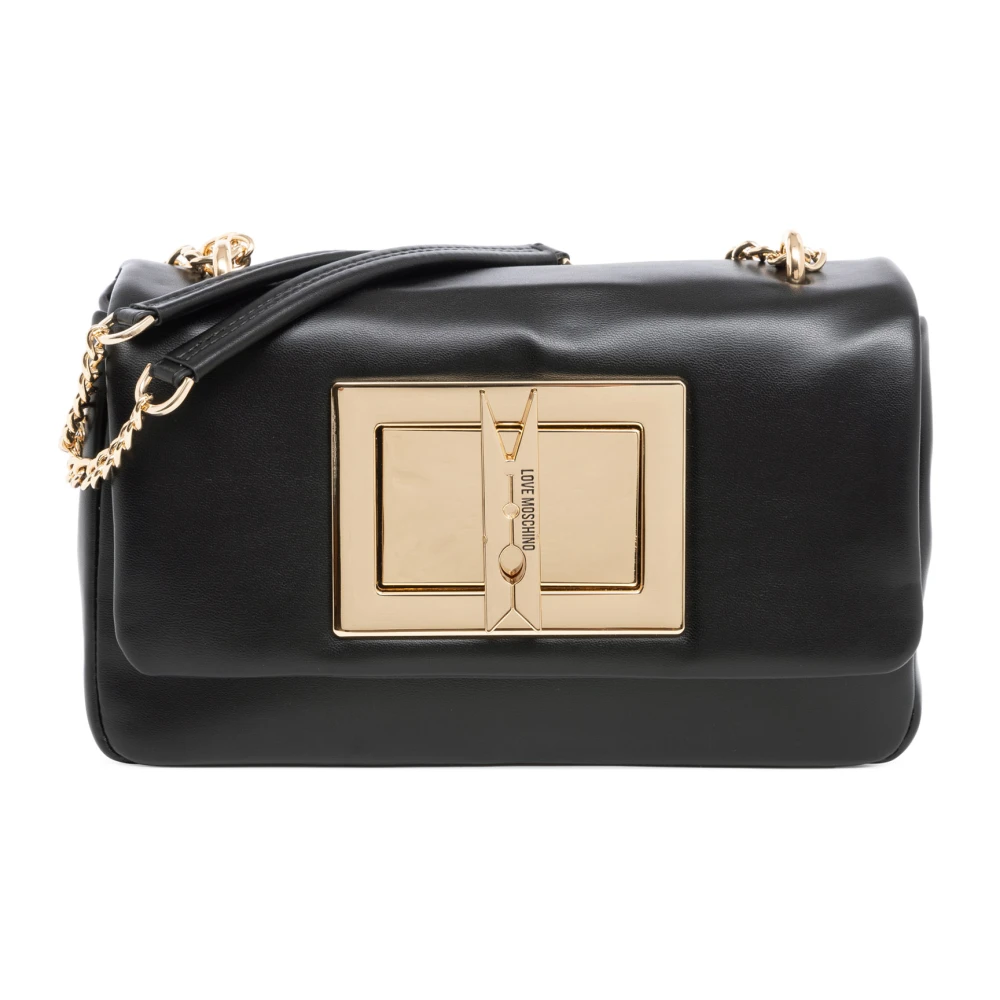 Love Moschino Verstelbare Schoudertas met Kliksluiting Black Dames