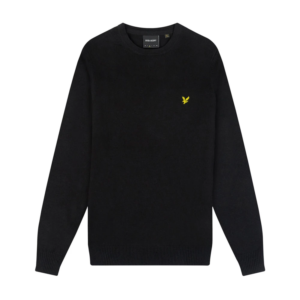 Lyle & Scott Bomullstickat och Tröjor Black, Herr