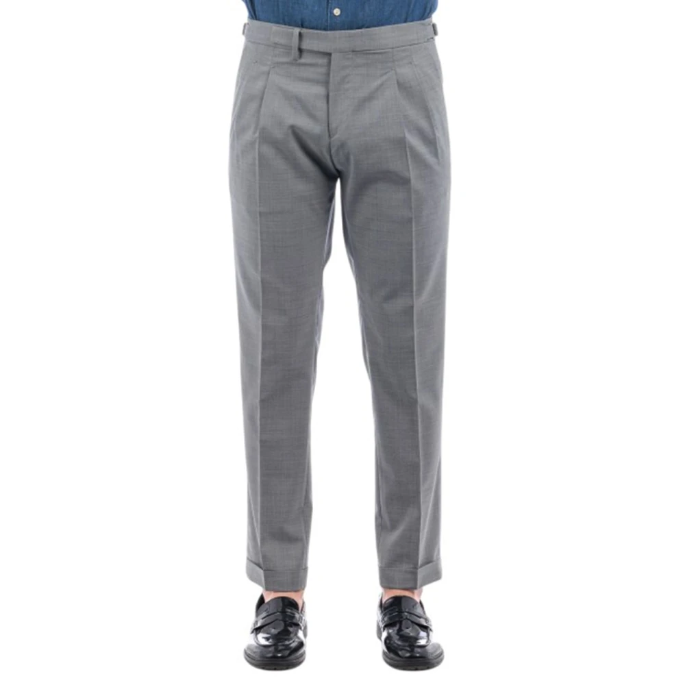 Briglia Men's Gray Classic Wool Blend Casual Trousers - Chinos - Xl - Trousers
