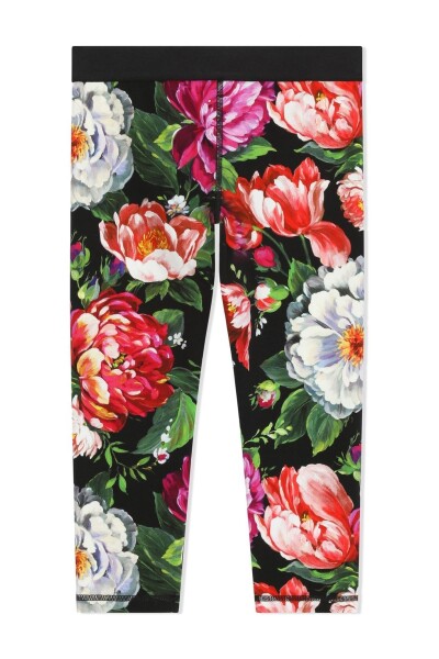 Floral-Print Jersey-Knit Leggings