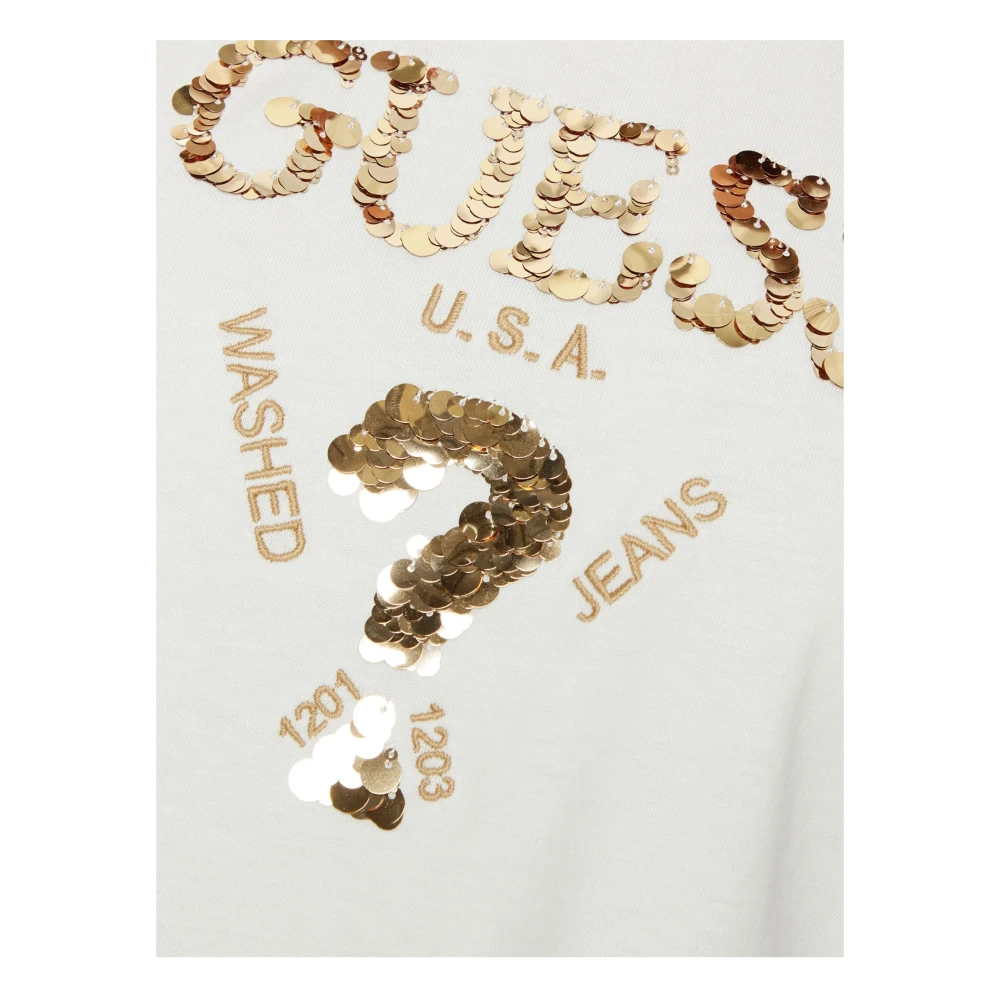 Guess Aurelie Boxy TEE Shirt White Dames