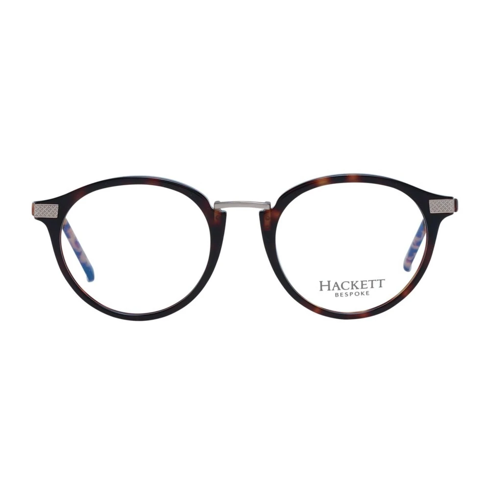 Hackett Stijlvolle Ronde Acetaat Optische Monturen Brown Heren