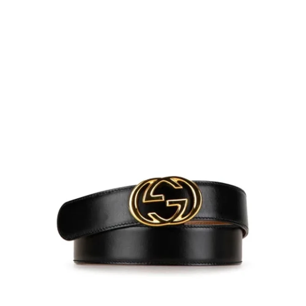 Gucci Vintage Pre-owned Leather belts Black Dames