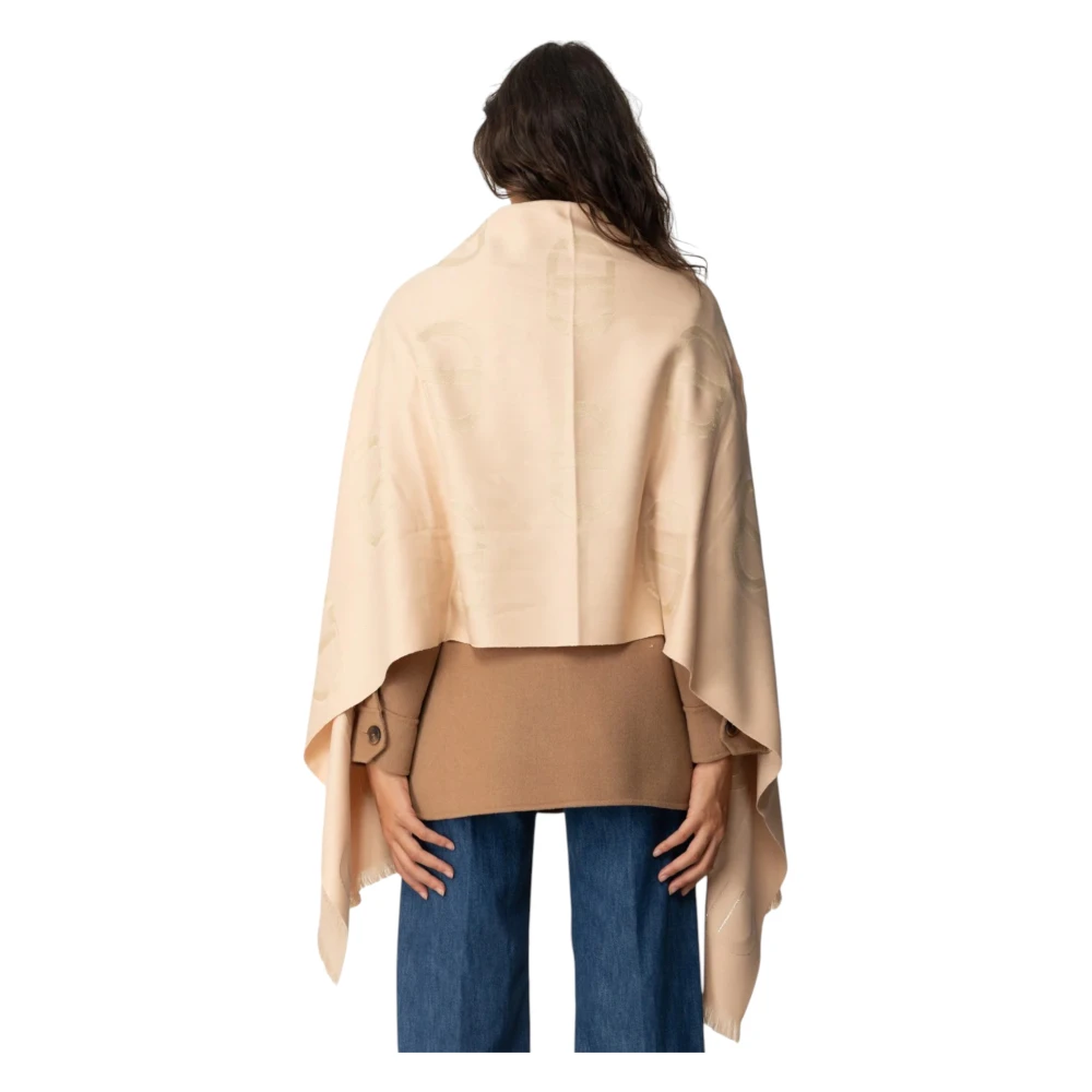 Twinset Elegante Gebreide Stola voor Vrouwen Beige Dames