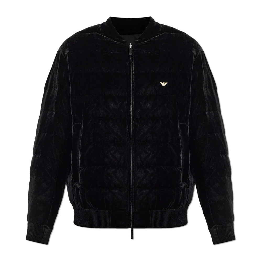 Emporio Armani Herren Schwarz Jacken, K, Sgröße:
