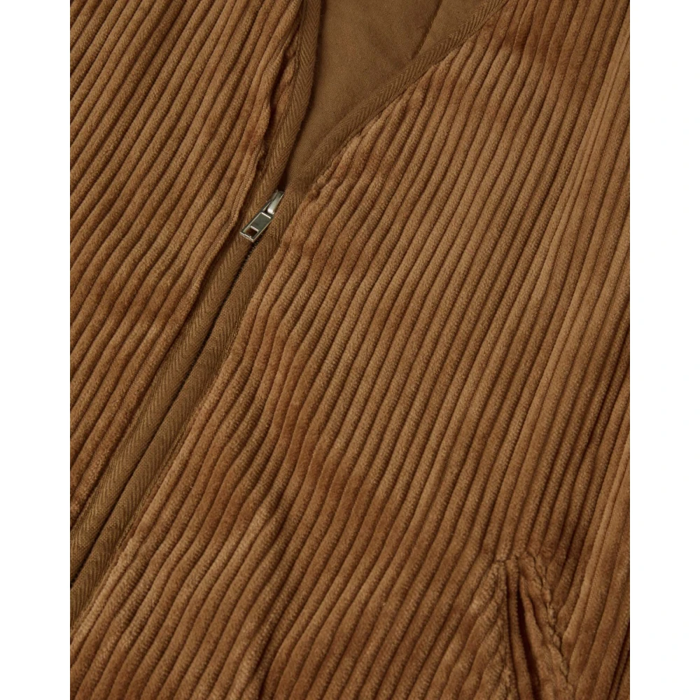 La Paz Ribfluwelen Vest Kameel Brown Heren