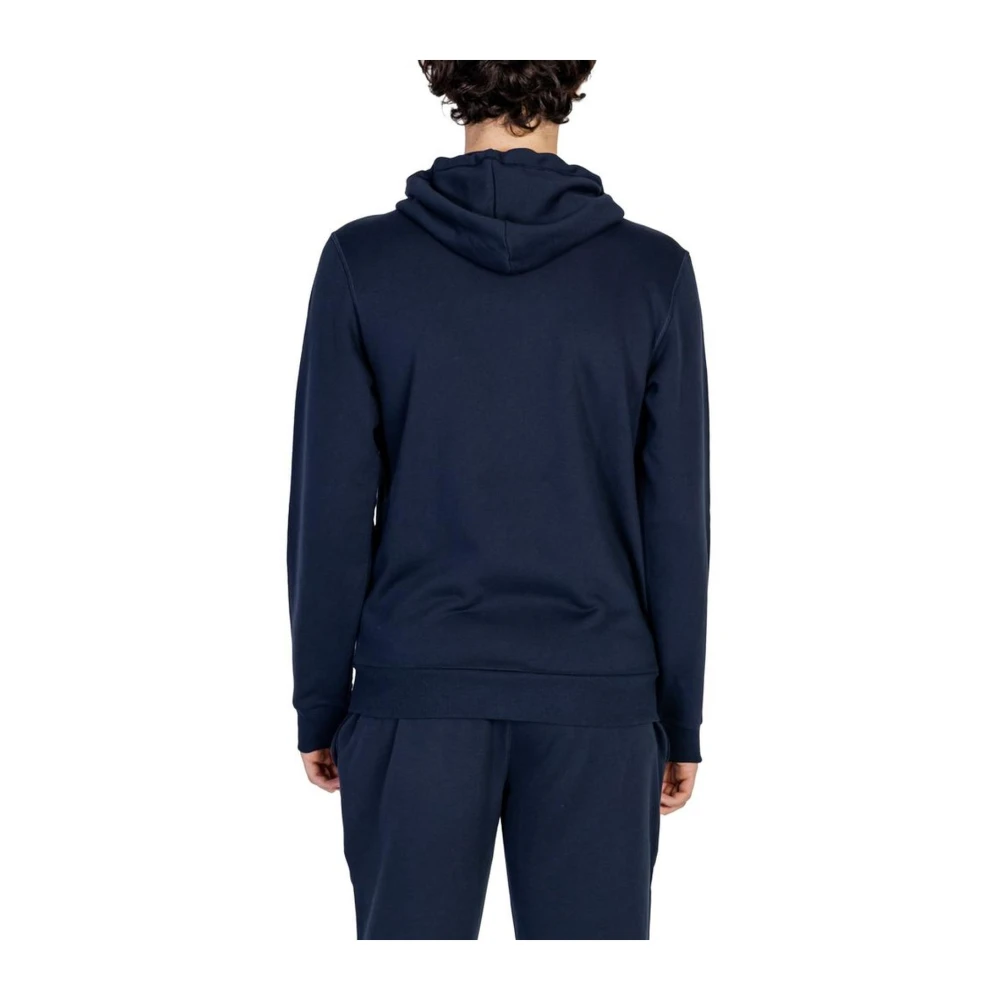 Emporio Armani Blauwe Katoenmix Trui Blue Heren