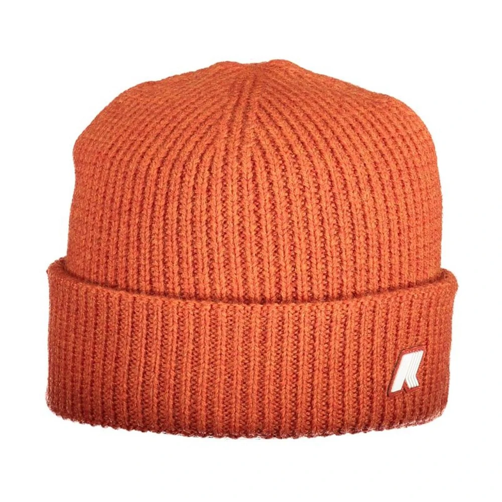K-way Rode wollen hoeden & pet Orange Heren