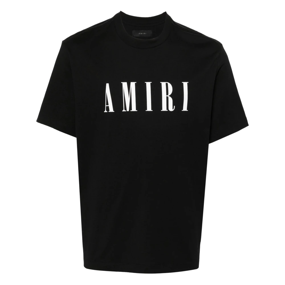 Amiri Logo Print T-Shirt Black Heren