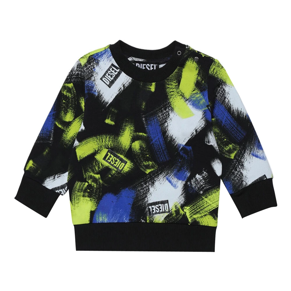 Diesel Boys Black Kids Sweatshirts, 9 M, Smartib Sweatshirt