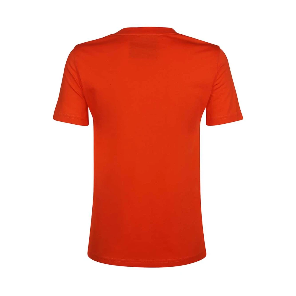 Moschino Elegant Maxi Print T-Shirt Red Dames