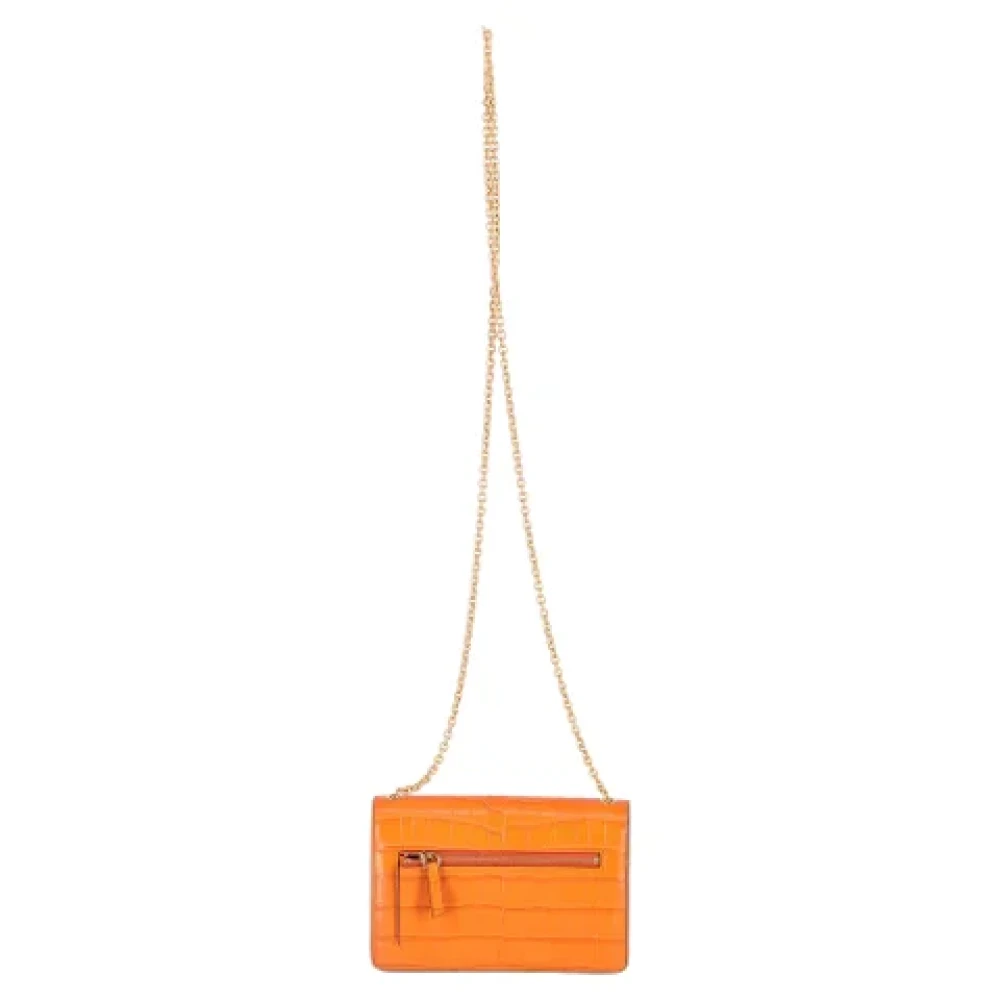 Mulberry Pre-owned Leather shoulder-bags Orange Dames