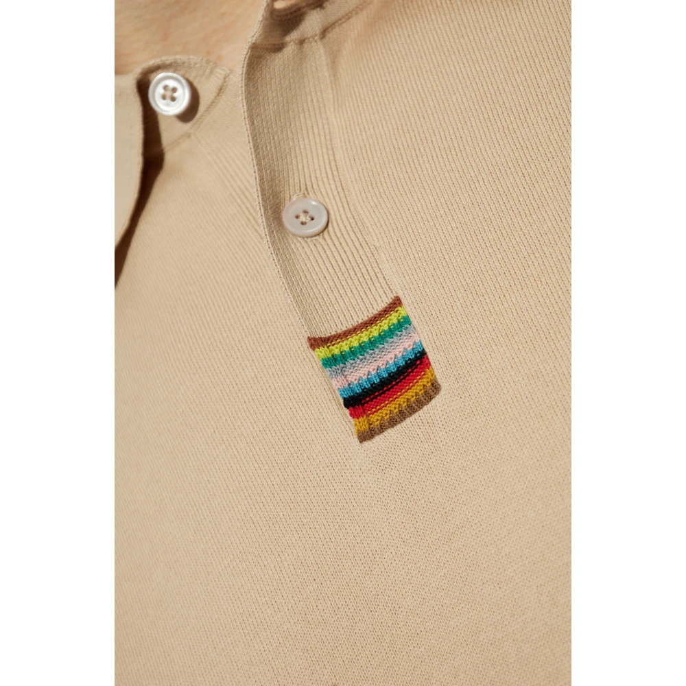 Paul Smith Katoenen polo Beige Heren