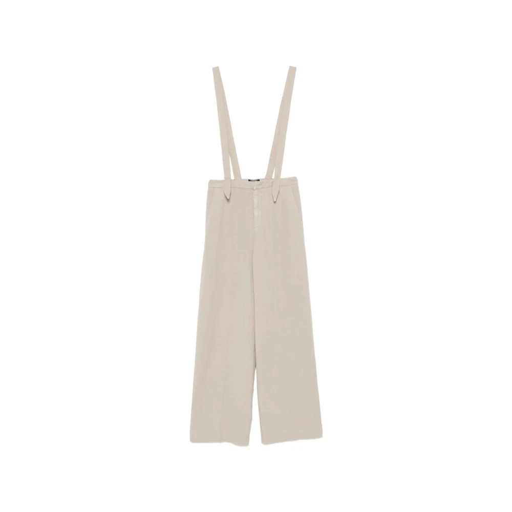 Dondup Women's Beige Tecla Trousers - Jumpsuits - M - Jumpsuits & Playsuits