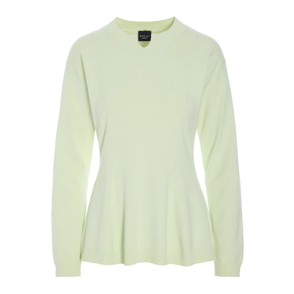 Bitte Kai Rand Women's Green Saku Blouse - Round-Neck Knitwear - S - Knitwear