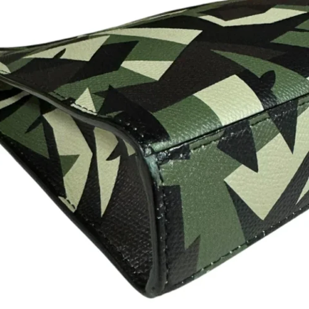 Fendi Vintage Pre-owned Leather clutches Green Heren