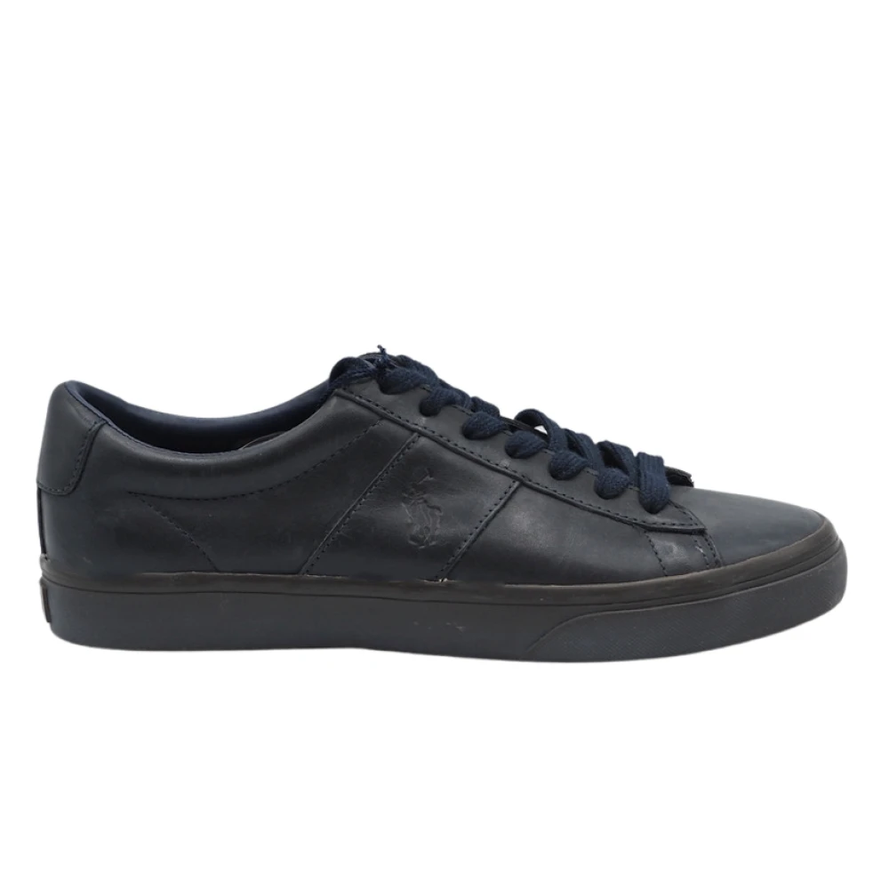 Ralph Lauren Heren sneakers van leer in 42- BLK Heren Schoenen Zwart