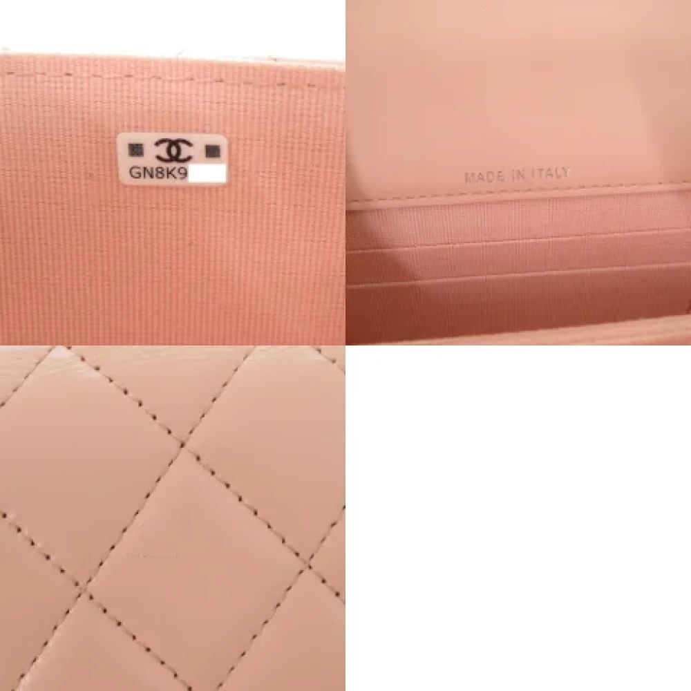 Chanel Vintage Pre-owned Leather handbags Pink Dames