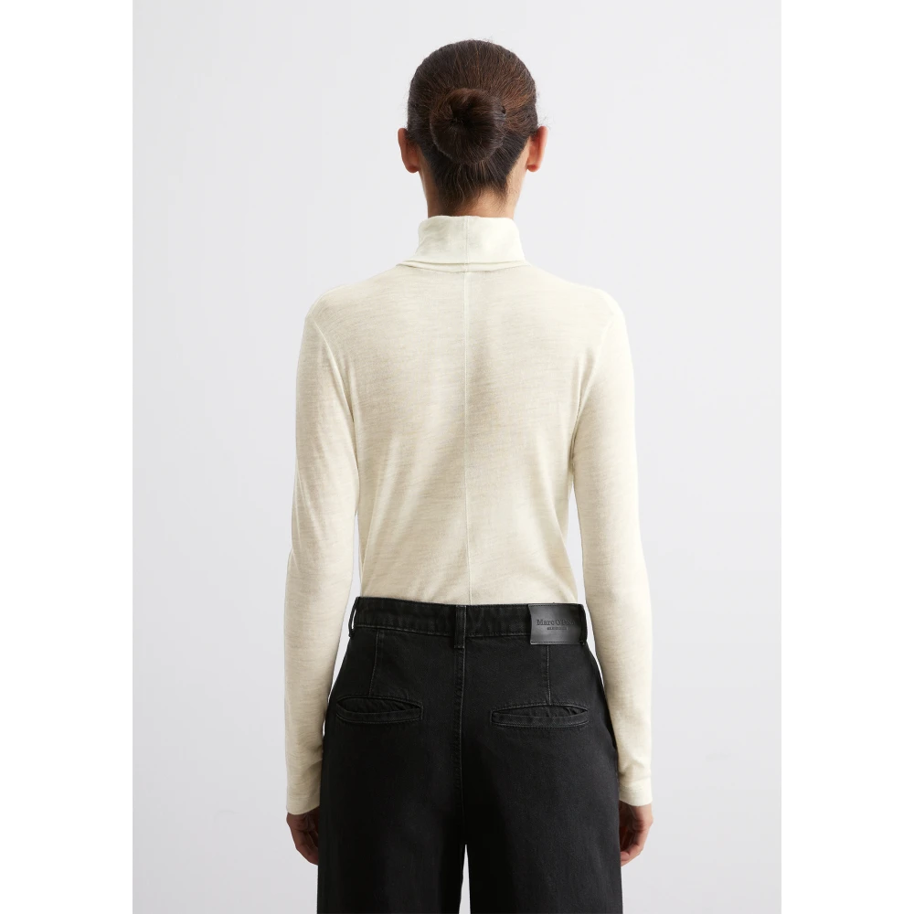 Marc O'Polo Turtleneck longsleeve slim Black Dames