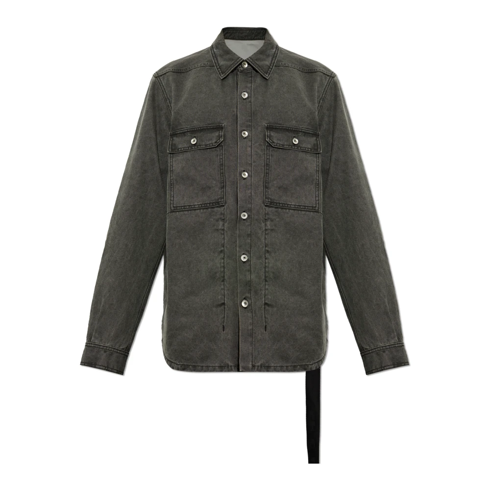 Rick Owens Uomo Grigio - Casual Camicie - Shirts - M