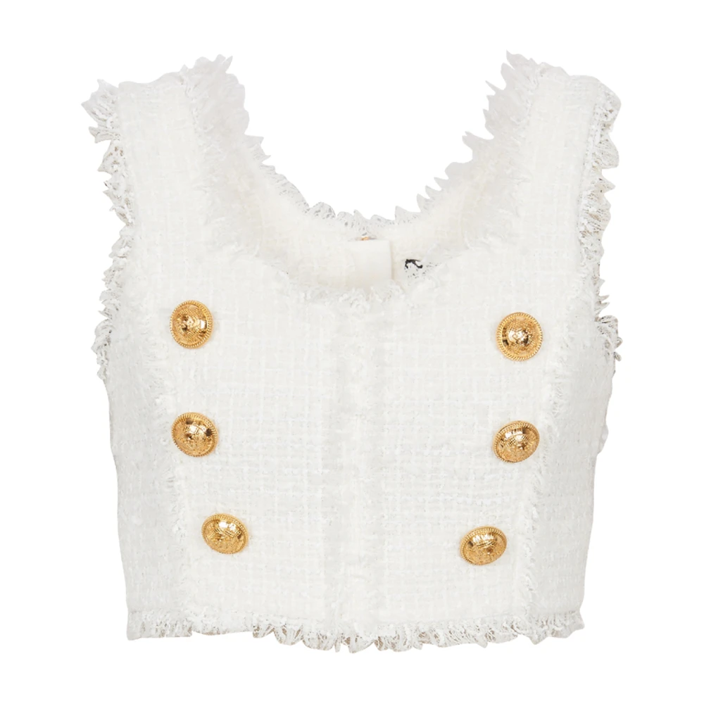 Tops > Sleeveless Tops - - Balmain - Modalova