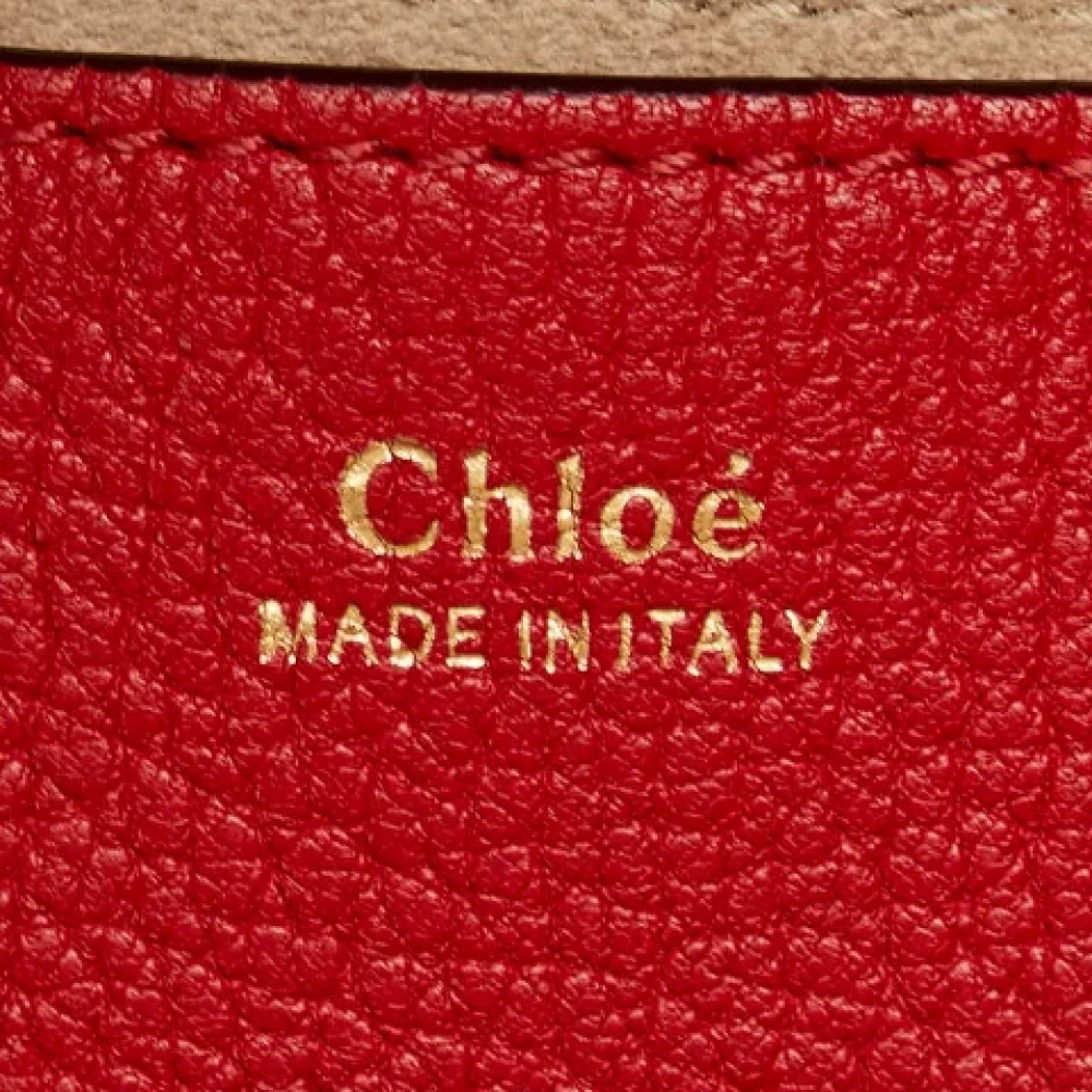 Chloé Pre-owned Leather shoulder-bags Red Dames