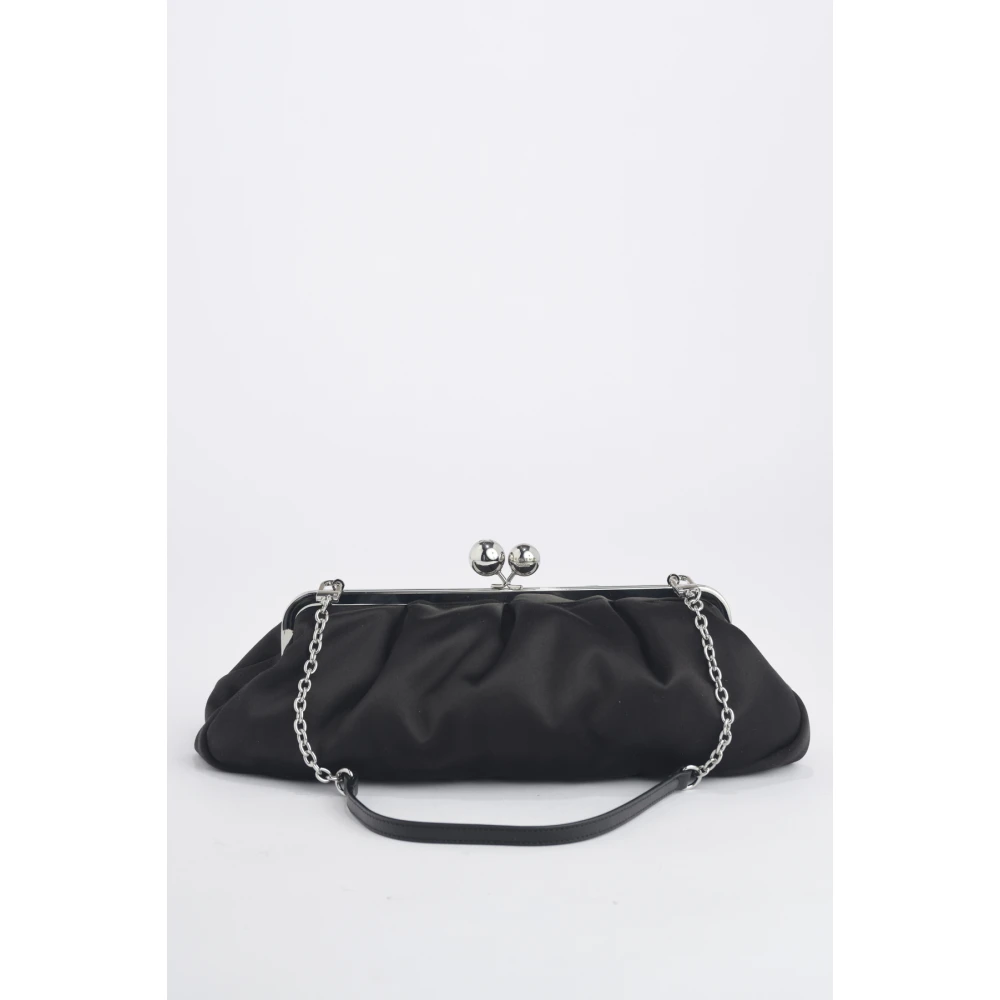 Max Mara Zwarte Satijnen Pasticcino Tas Black Dames