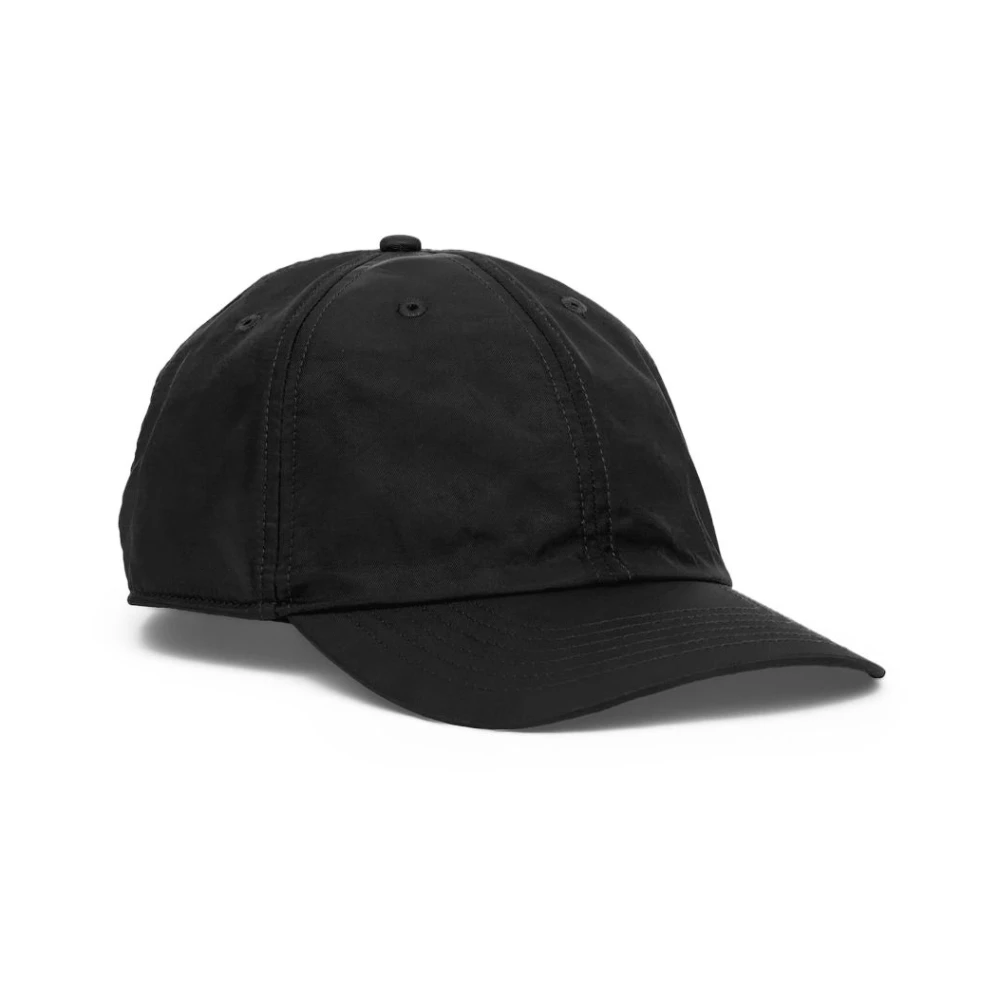 Mm6 Maison Margiela Unisex Black Hats & Caps, M, Curved-Brim Baseball Cap